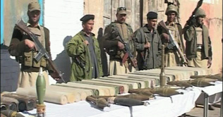 Smuggled arms recovered from Landi Kotal